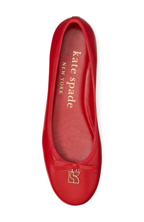 Kate Spade New York Dakota Charm Ballet Flat In Red