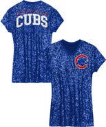Outerstuff Girls Youth Royal Chicago Cubs Sequin V-Neck Dress