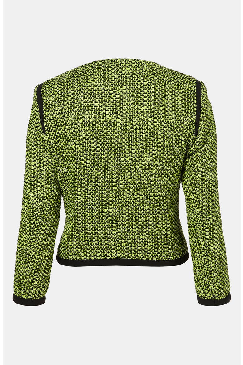 Neon Bouclé Jacket, Alternate, color, GREEN
