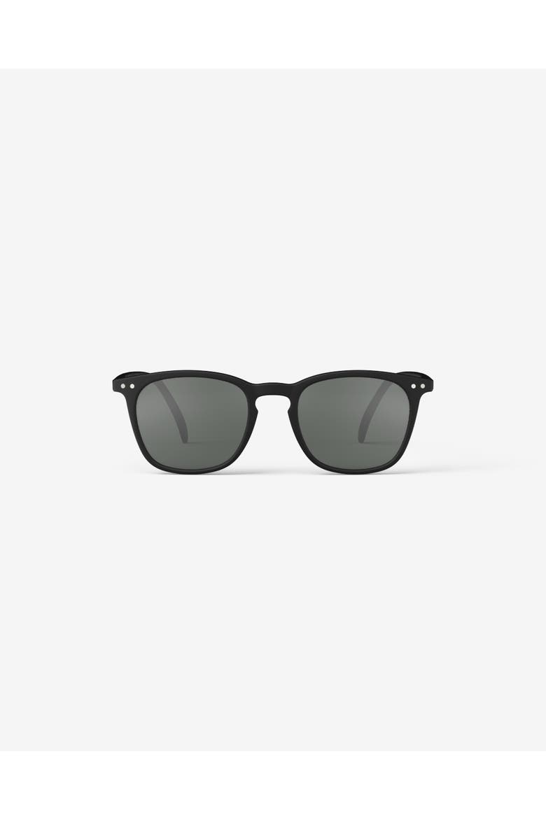 #E 49mm Trapeze Reading Sunglasses, Main, color, Black