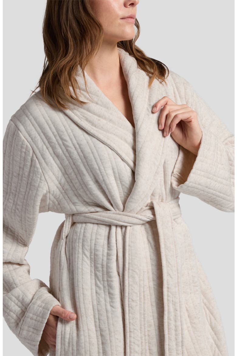Cozy Knit Robe, Alternate, color, NATURAL