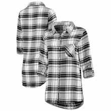 Women's Concepts Sport Black/Gray Chicago White Sox Accolade Flannel Nightshirt