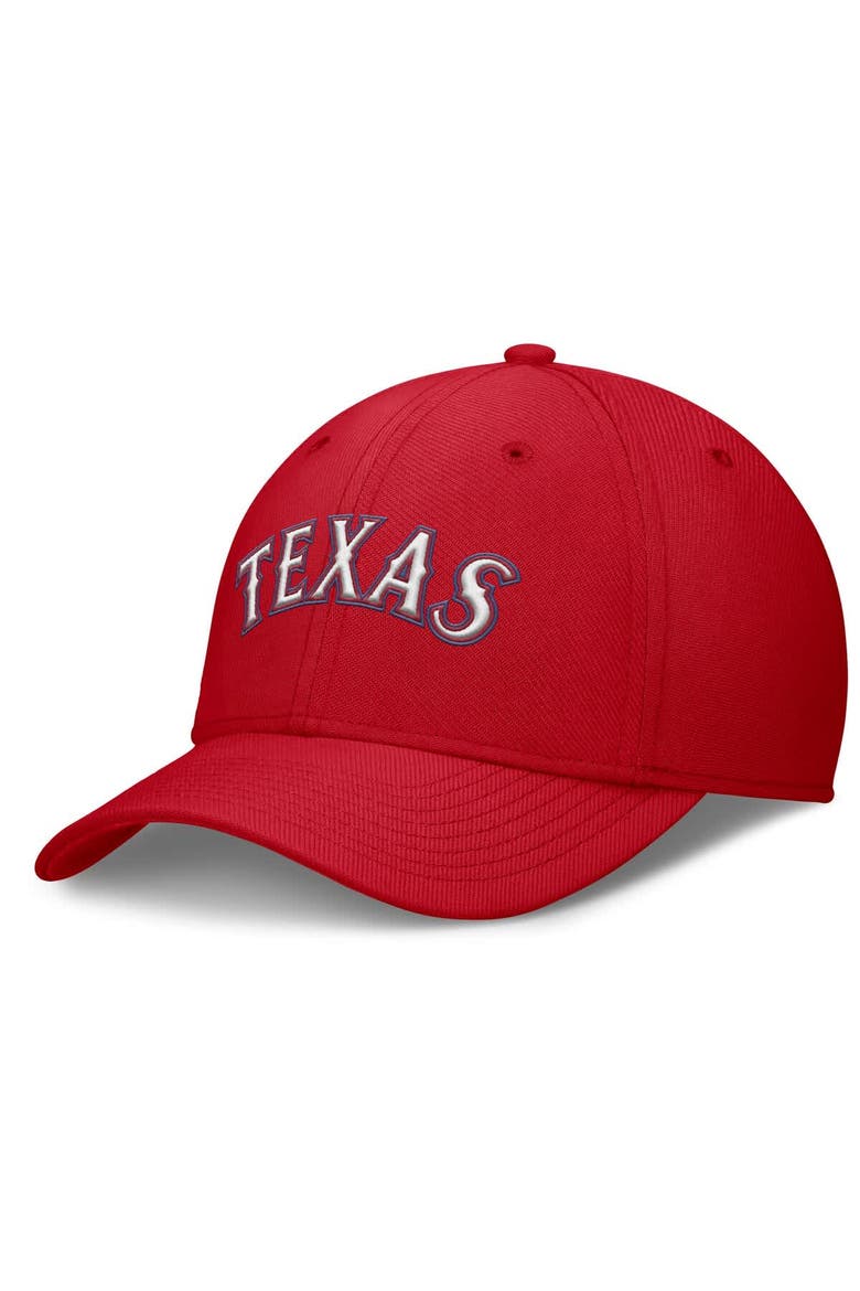 Men's Nike Red Texas Rangers Rise Performance Flex Hat, Main, color, Red