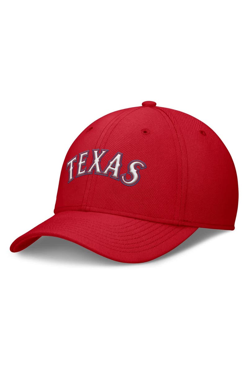 Nike Men's Nike Red Texas Rangers Rise Performance Flex Hat, Main, color, Red