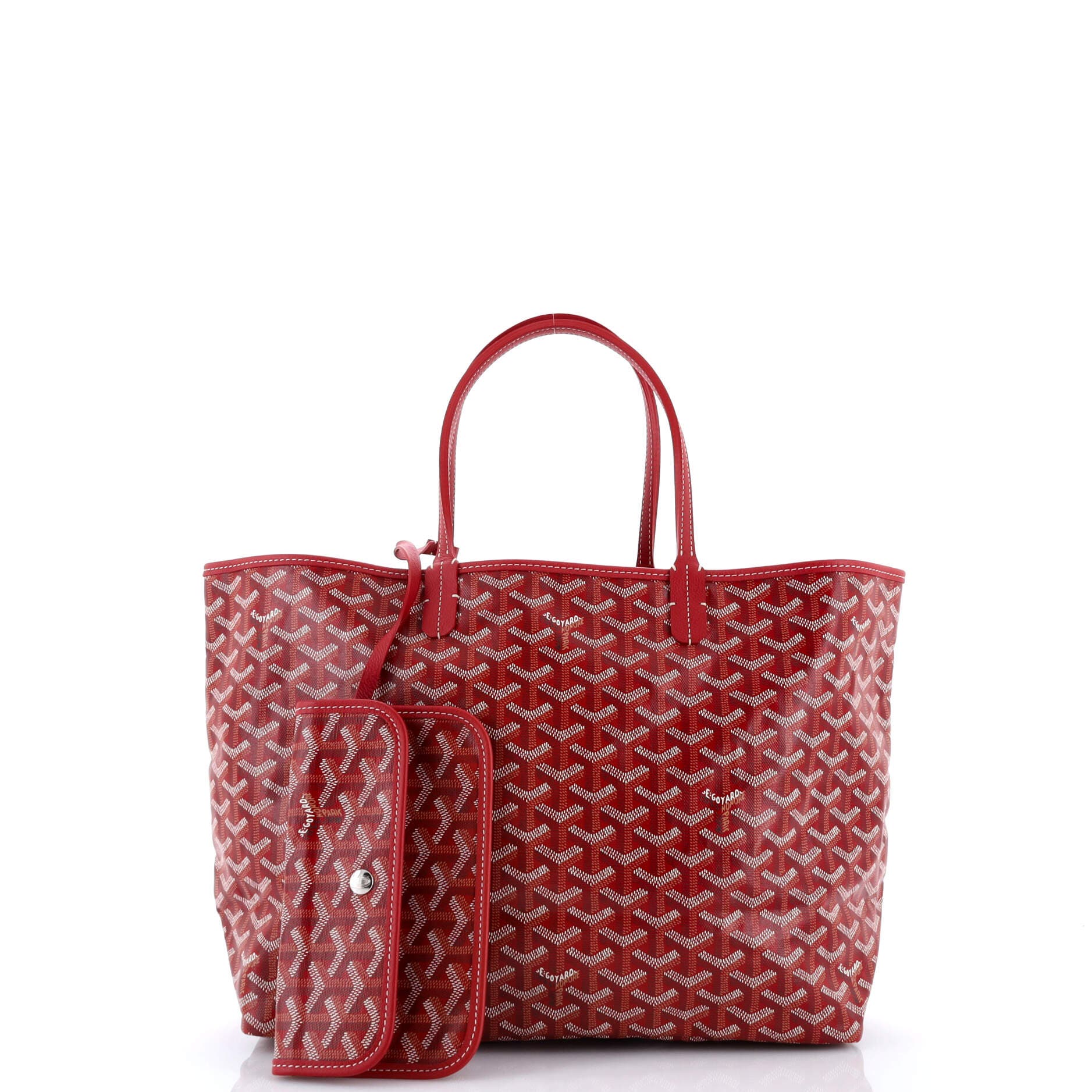 Pre-Owned Goyard Saint Louis Tote Coated Canvas PM, Alternate, color, Red