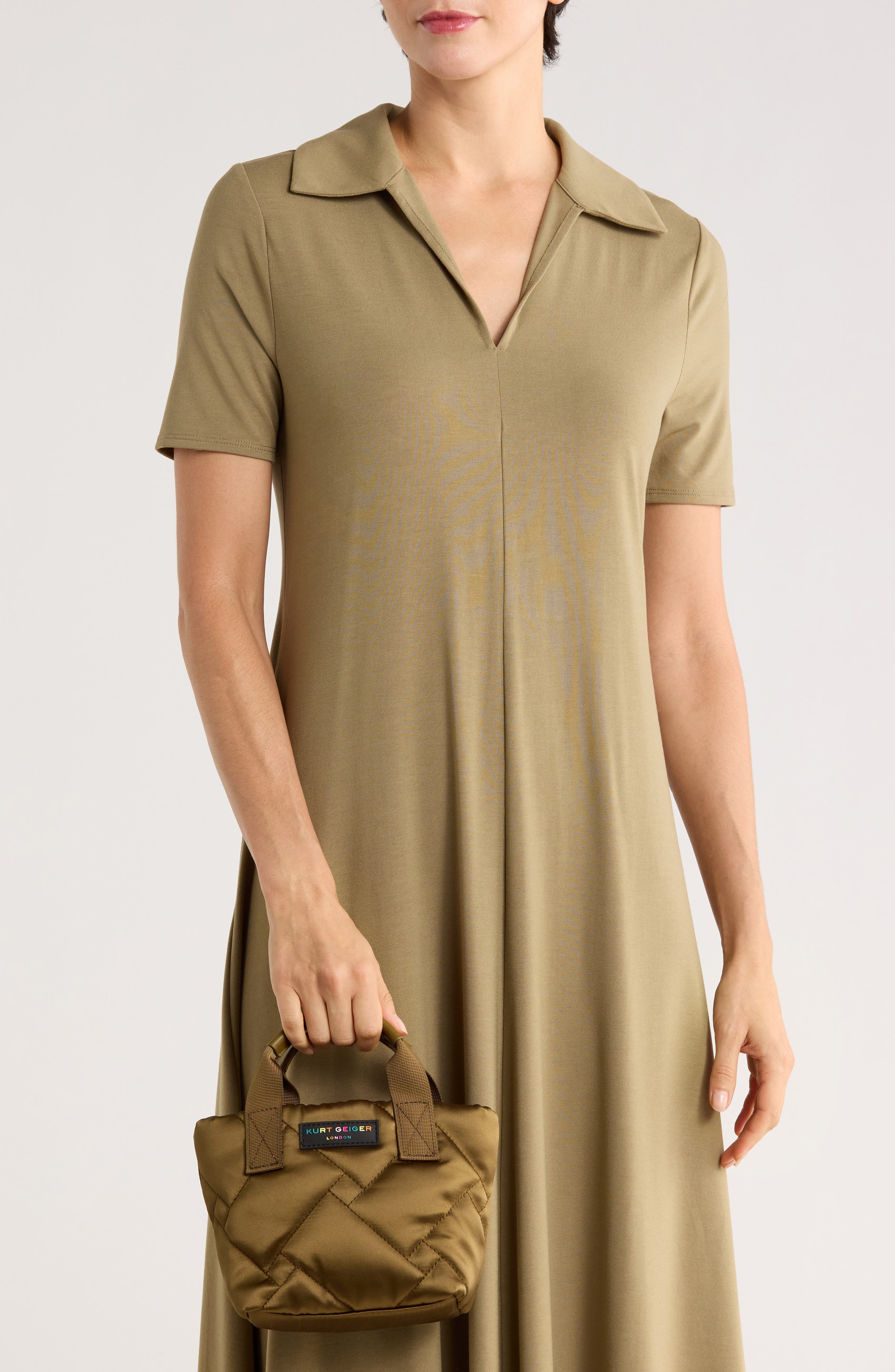 Kurt Geiger London XS Recycled Shopper Tote Bag, Alternate, color, Beige/ Khaki