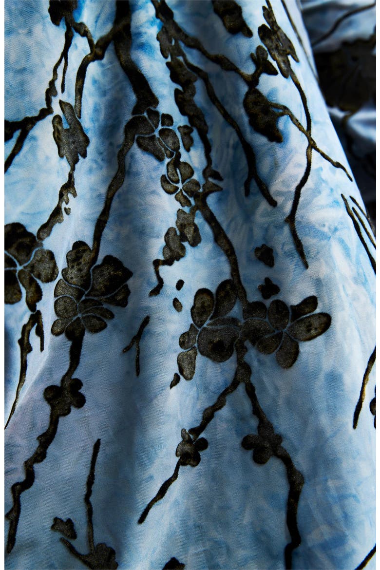 Floral Print Button-Up Shirt, Alternate, color, BLUE MULTI