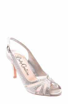 LADY COUTURE Rhinstone Slingback Sandal