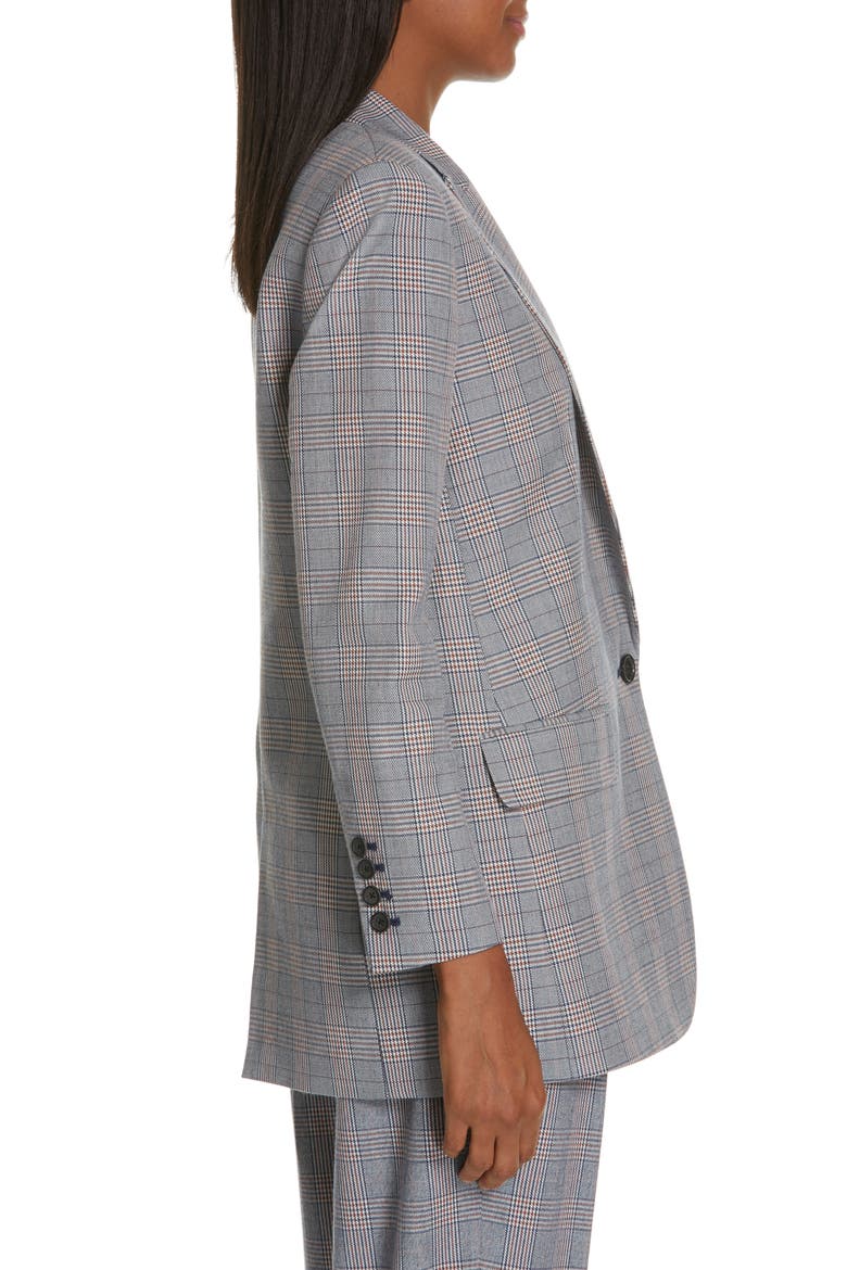 Jeanne Check Blazer, Alternate, color, BLUE MULTI