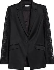 Ramy Brook Foxi Lace Trim Blazer