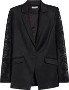 Ramy Brook Foxi Lace Trim Blazer