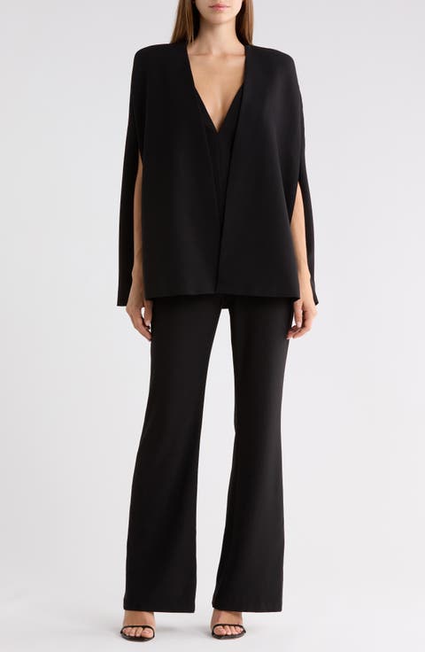 Nova Deep V-Neck Jumpsuit & Cape