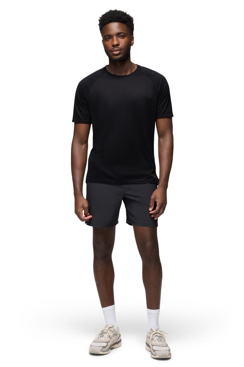 Natural Flow Performance Short Sleeve T-Shirt, Alternate, color, BLACK