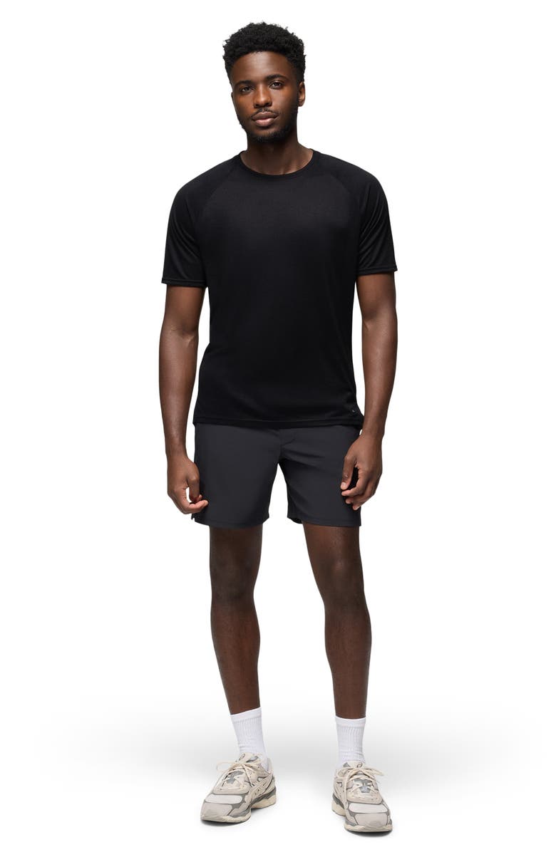 prAna Natural Flow Performance Short Sleeve T-Shirt, Alternate, color, Black