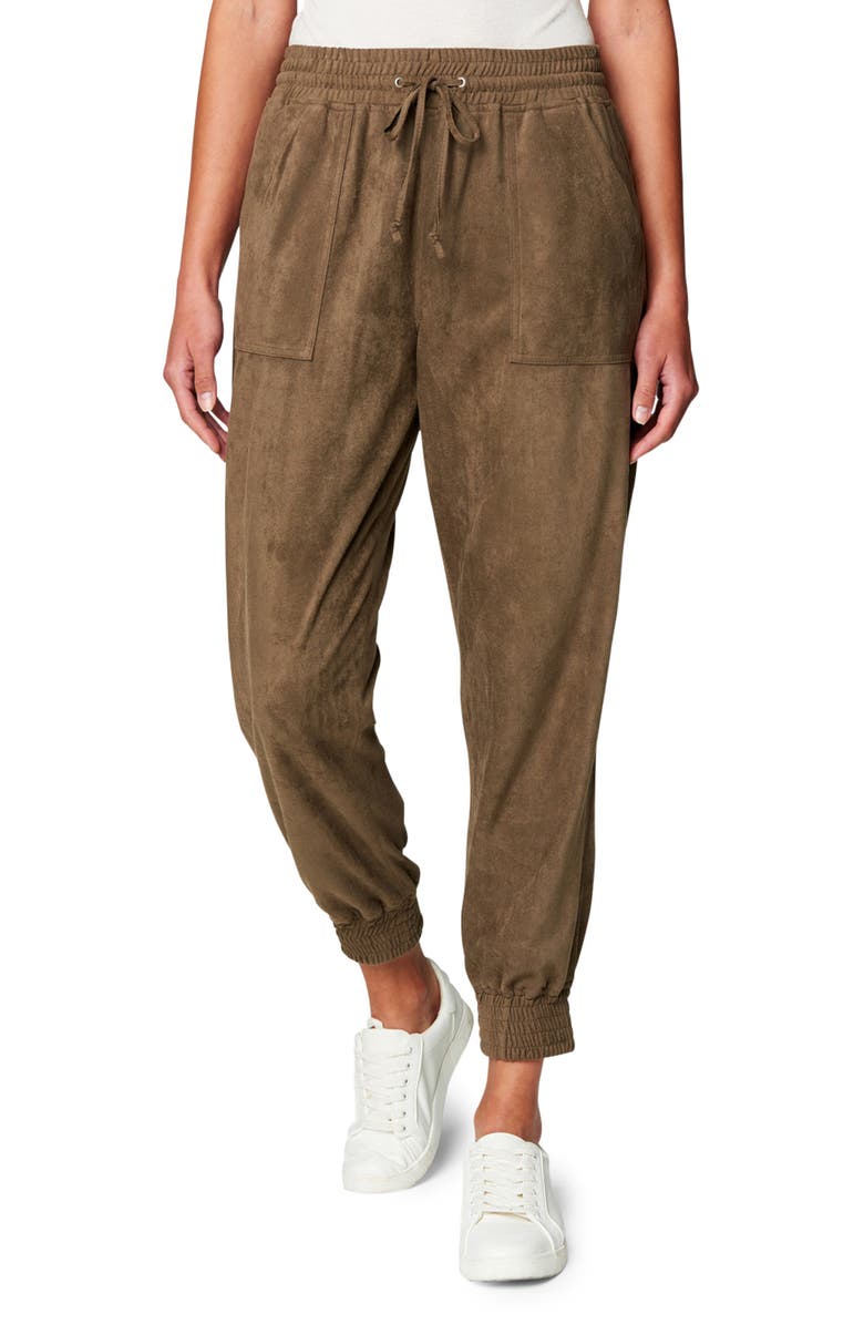 BLANKNYC Faux Suede Joggers, Main, color,