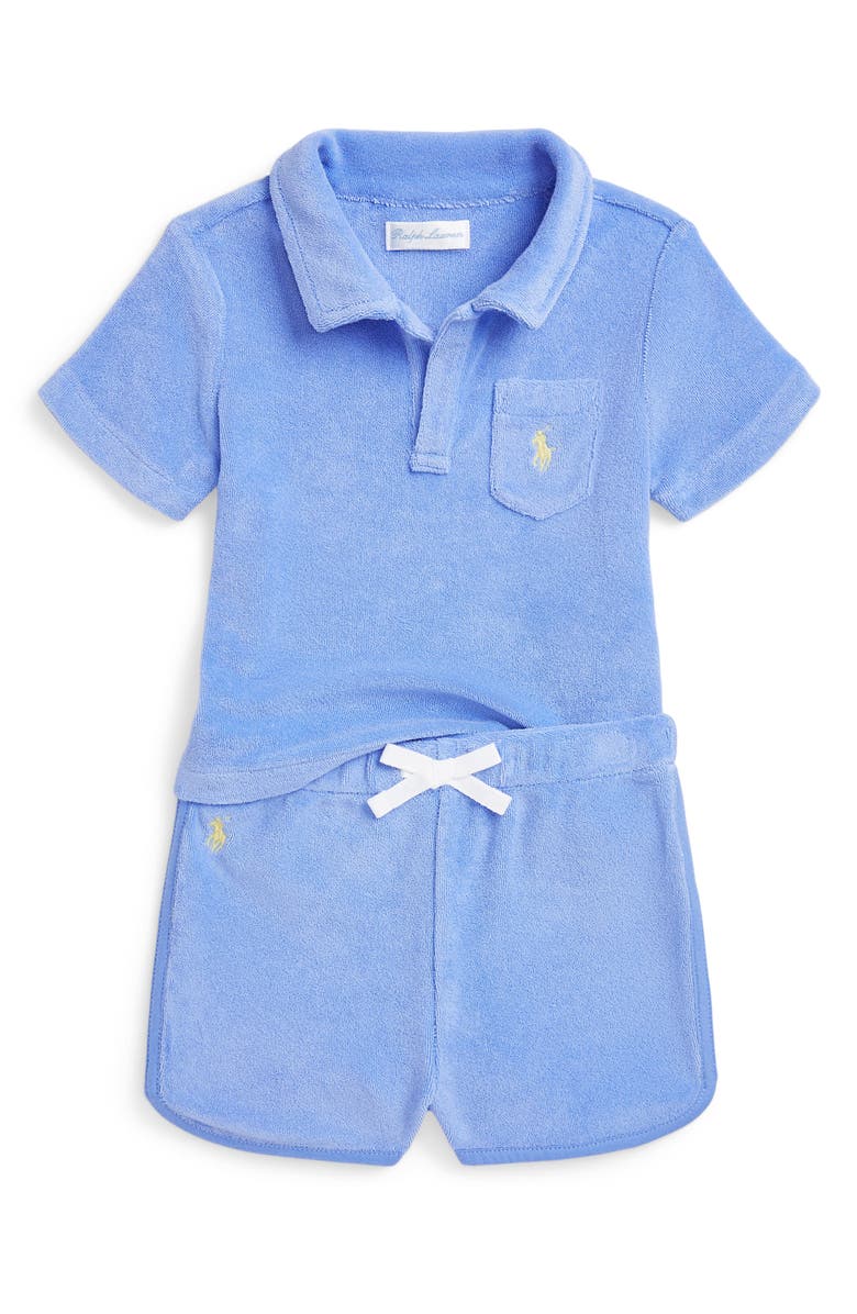 Ralph Lauren Terry Polo Shirt & Short Set, Main, color, 