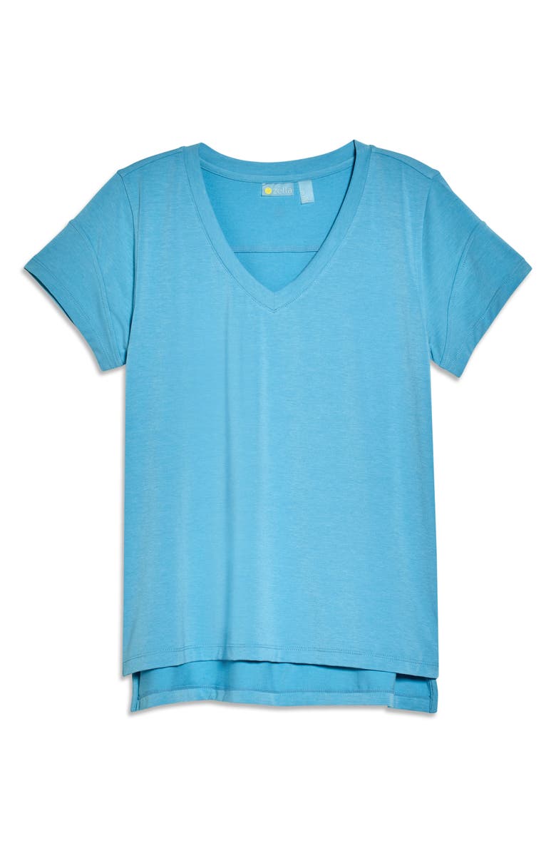 Zella Ava T-Shirt, Alternate, color, Teal Dolphin