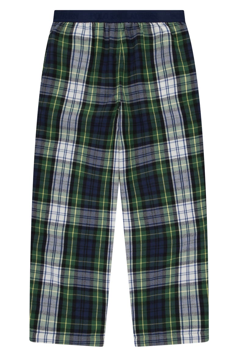 Kids' Plaid Woven Pajama Pants, Alternate, color, WHITE GORDON PLAID