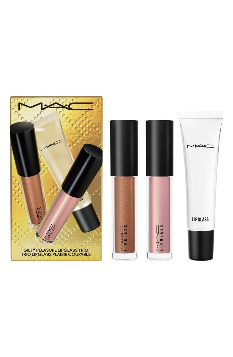 MAC Cosmetics Guilty Pleasure Lipglass Lip Gloss Trio Set $72 Value, Alternate, color, 