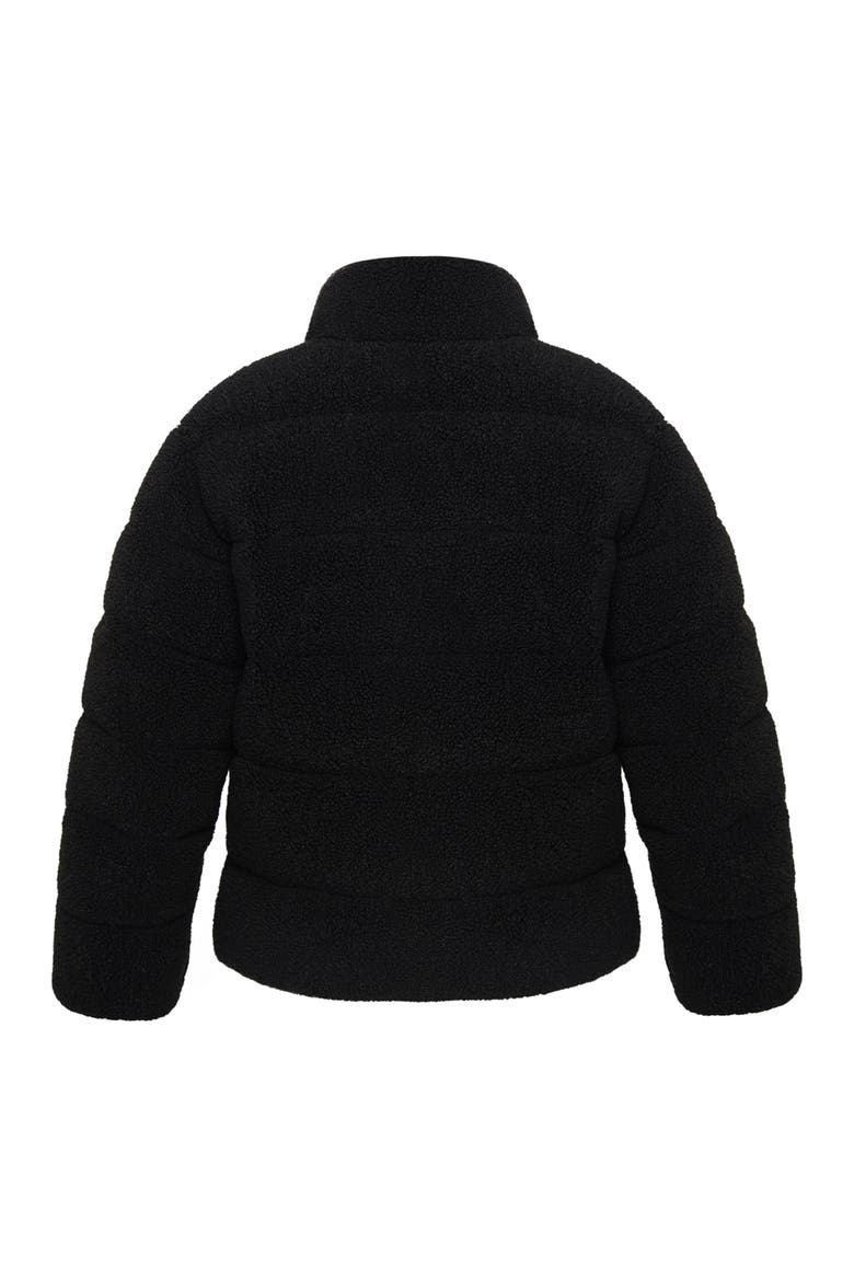 Kids' Borg Puffer Jacket, Alternate, color, Black Pearl