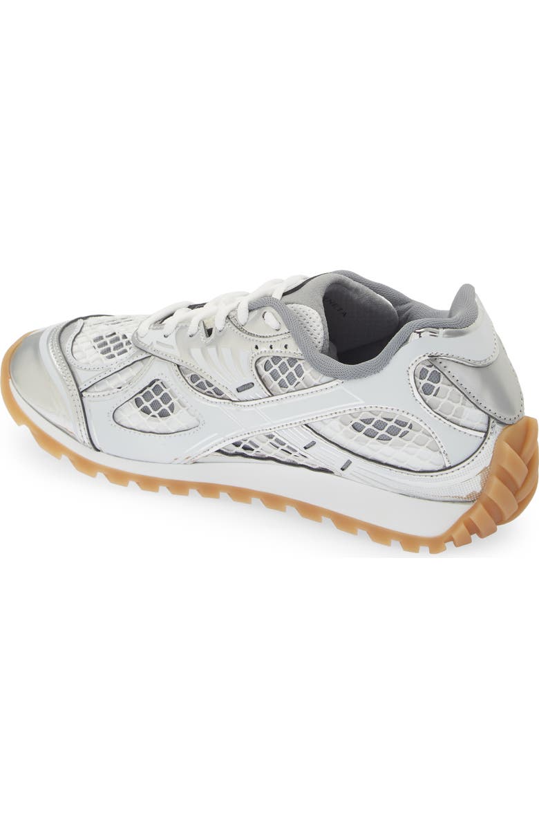 Bottega Veneta Orbit Sneaker, Alternate, color, 1425 Silver-White-Opw Rub