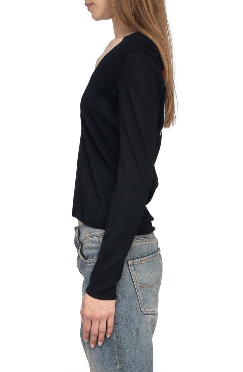 Zadig & Voltaire Nosfa We Voltaire Merino Wool Sweater, Alternate, color, 