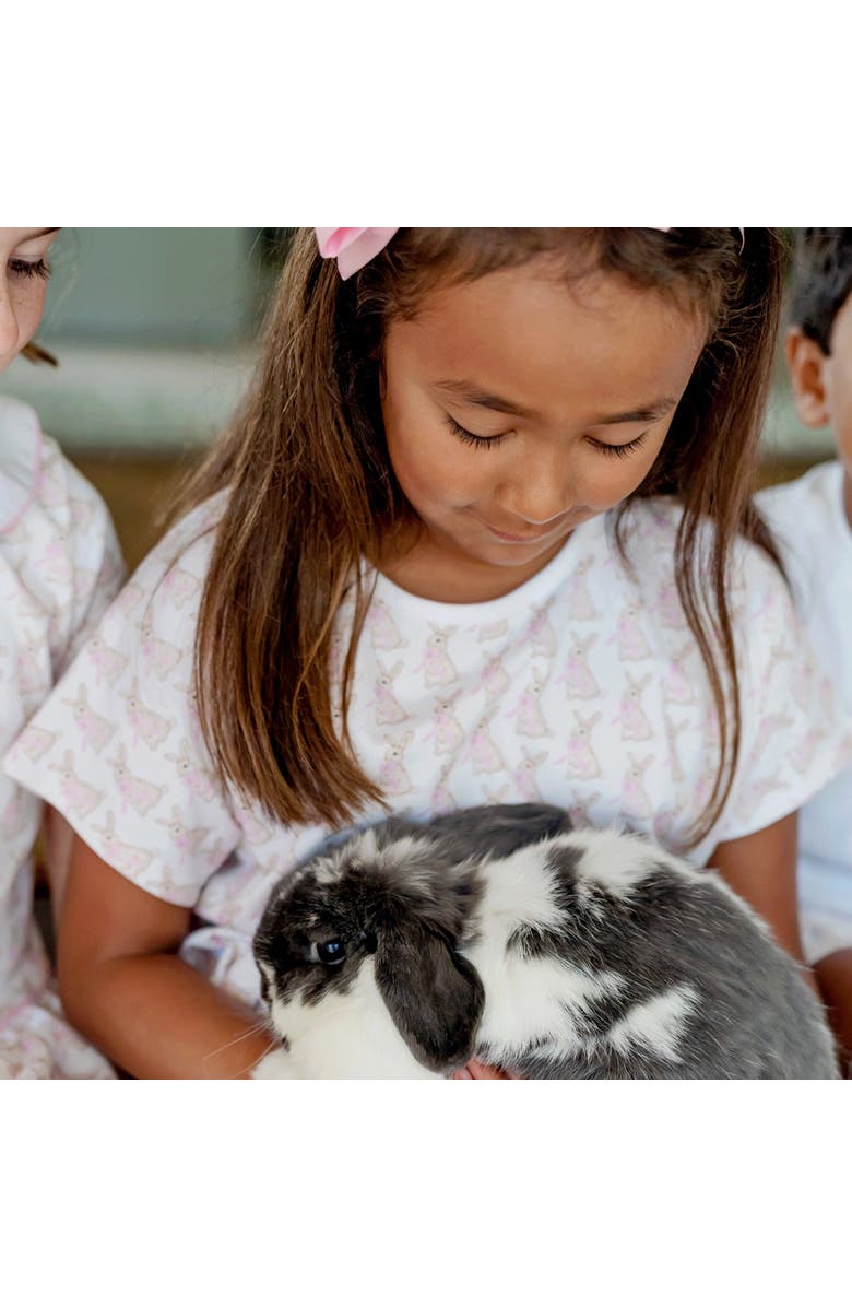 Lila and Hayes Merrick Girls' Pant Set, Alternate, color, Easter Bunnies Pink