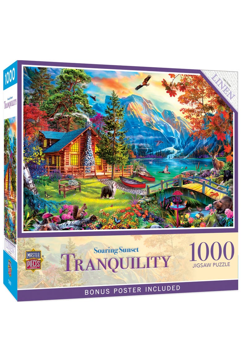 Soaring Sunset 1000 Piece Jigsaw Puzzle, Main, color, Multicolor