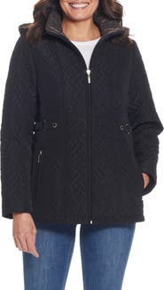 Gallery Quilted Jacket with Removable Hood