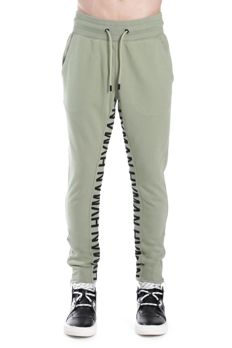 Logo Knit Track Pants, Main, color, GREEN