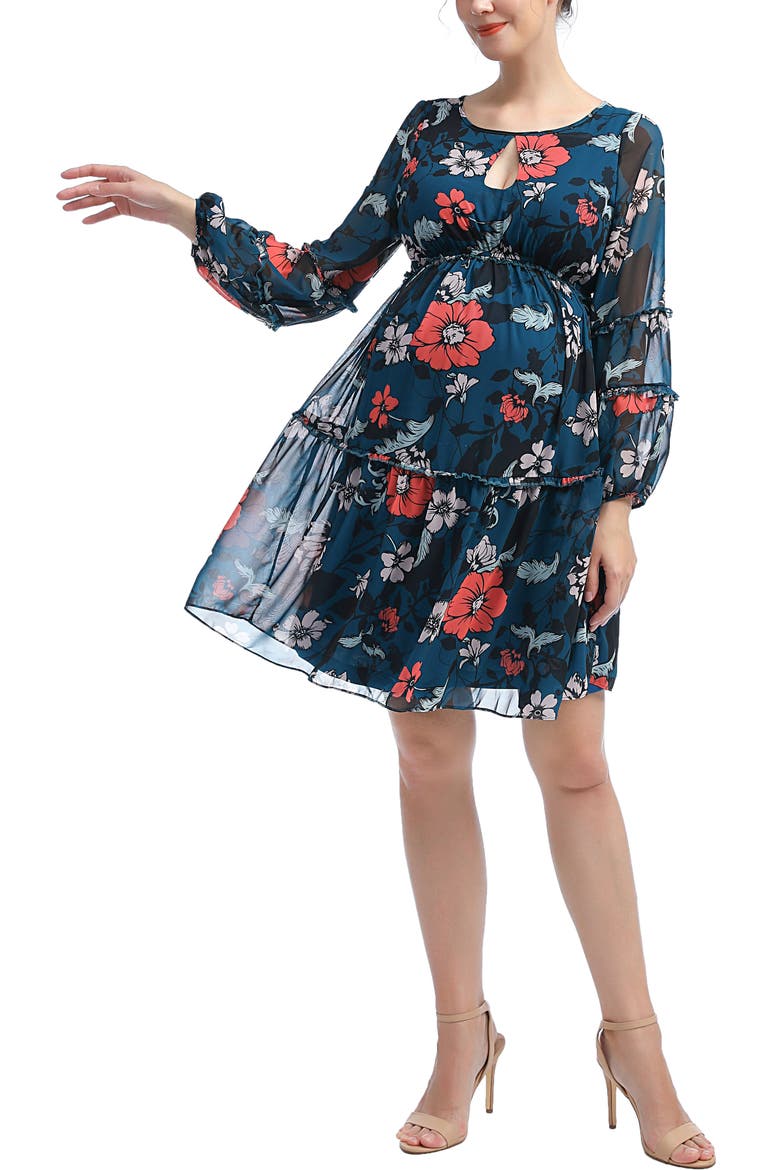 Jupiter Maternity Babydoll Dress, Main, color, Multicolored