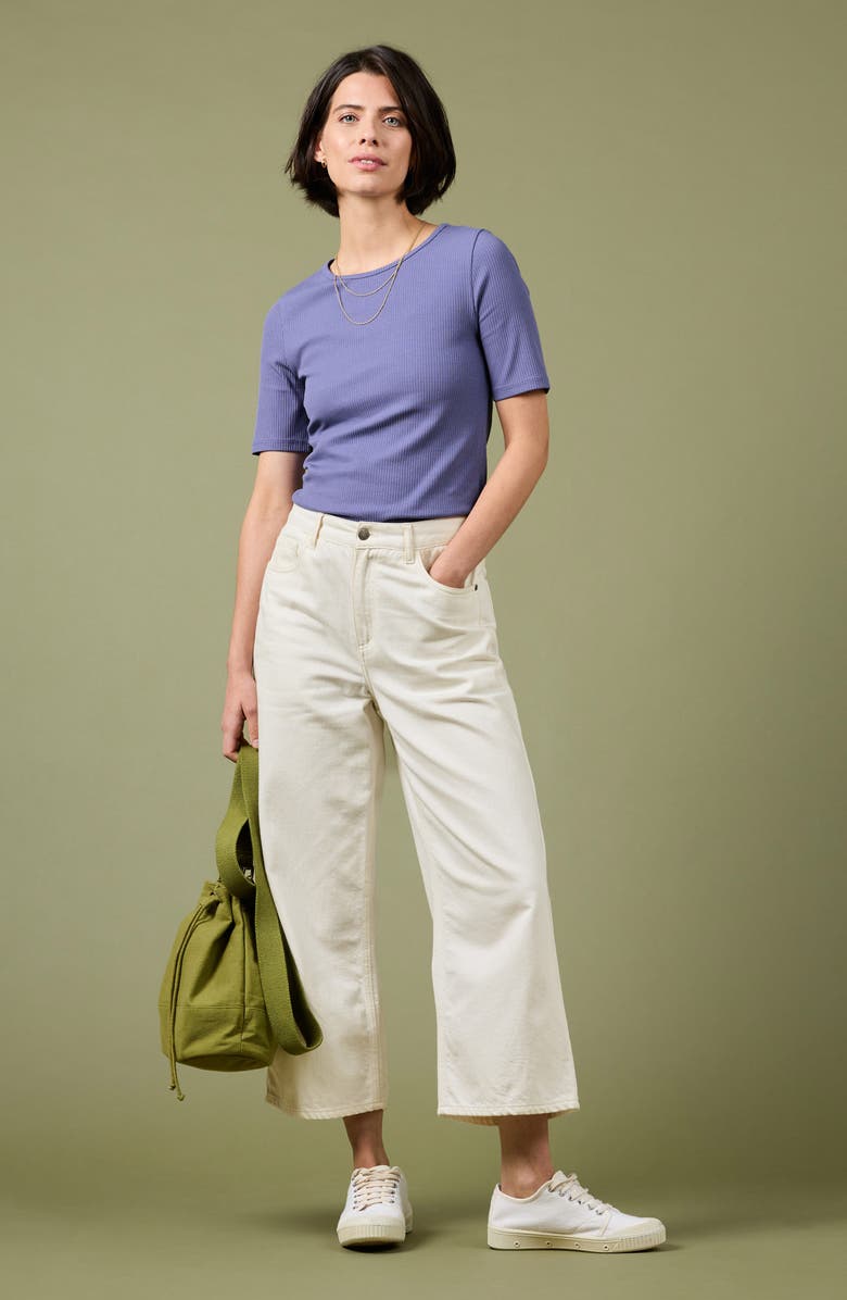 Seasalt Cornwall Gorse Lane Rib Shirt, Alternate, color, Bilberry