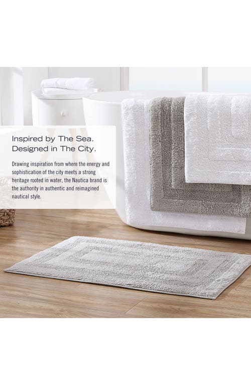 Nautica Micellar Reversible Bath Rug In Pebble Grey