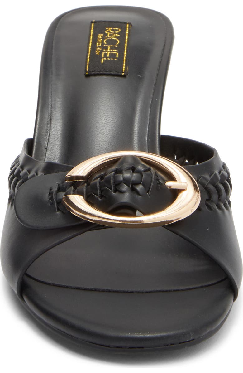 RACHEL Rachel Roy Maggie Buckle Slide Sandal, Alternate, color, Black