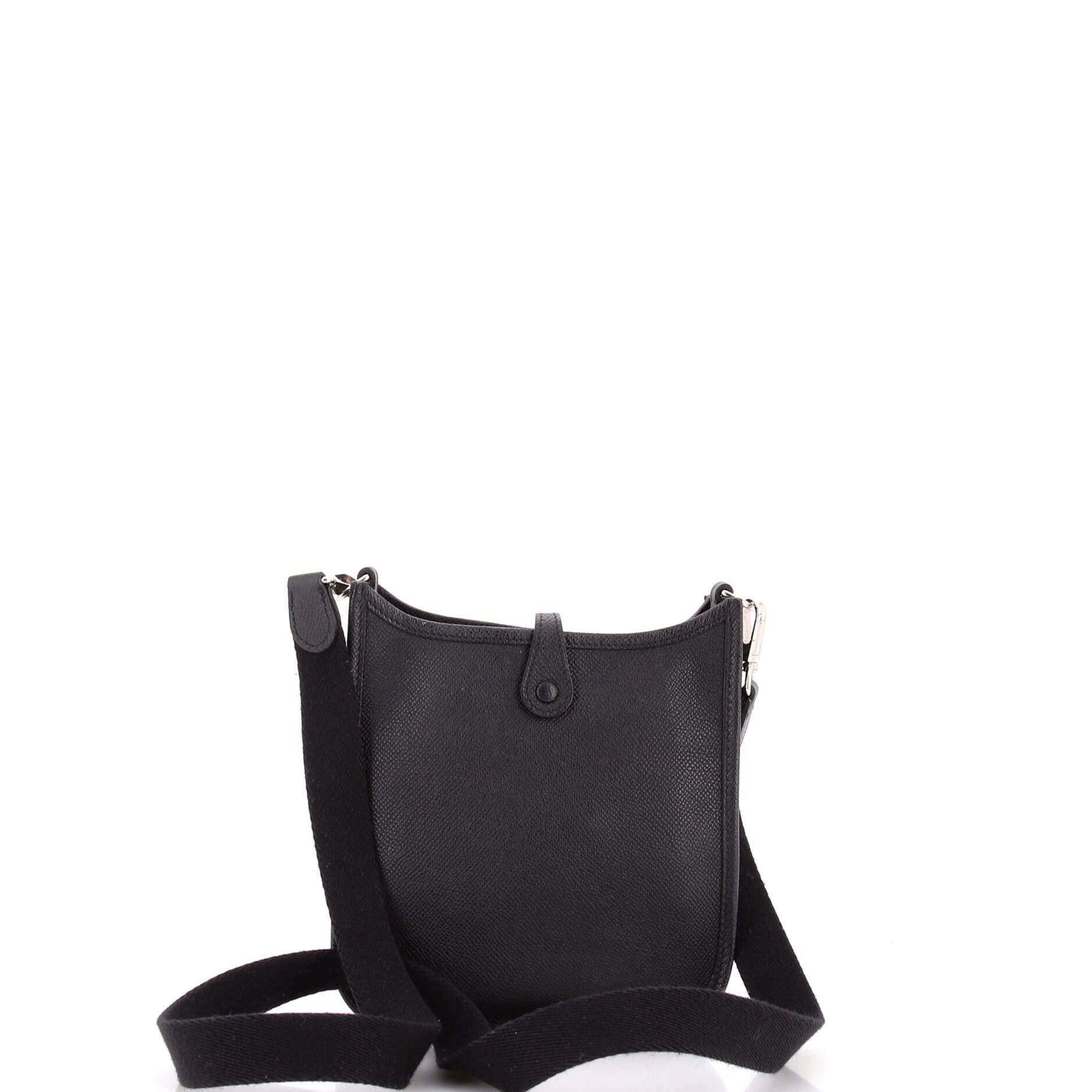 Pre-Owned Hermes Evelyne Bag Gen III Epsom TPM, Alternate, color, Noir