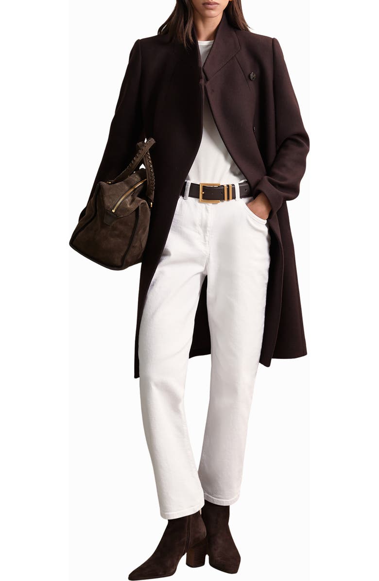 Reiss Edie Suede Bowling Bag, Alternate, color,