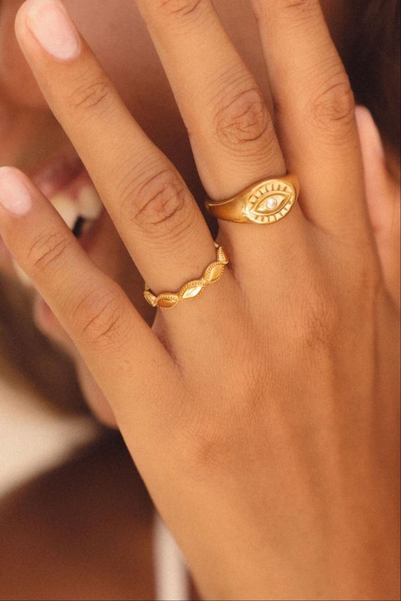 Aphrodite Ring, Alternate, color, Gold