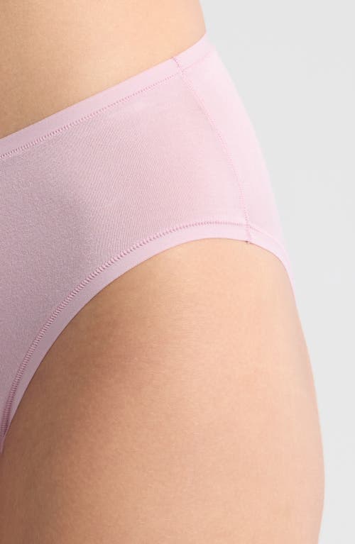 Natori Bliss Bare Cotton Hipster Briefs In Pink