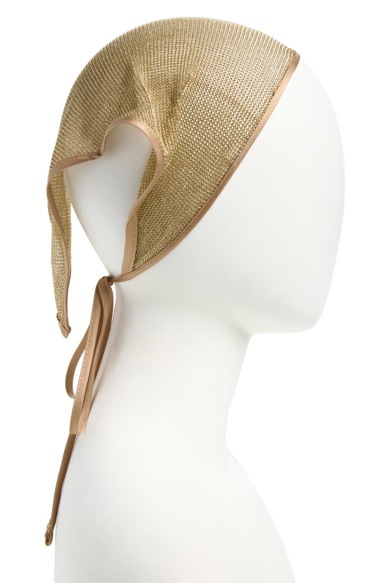Metallic Head Scarf, Main, color, GOLD