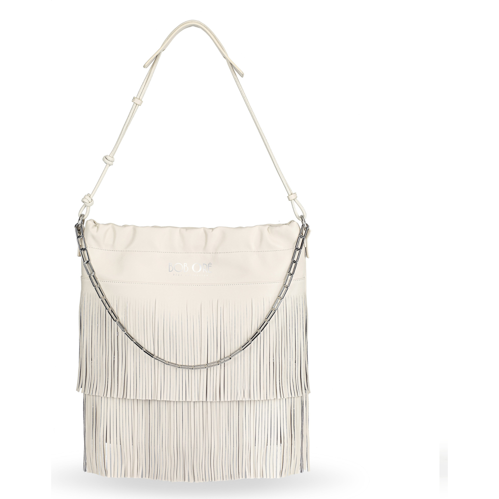 Bob Oré Blue Collection Harper Shoulder Bag In White
