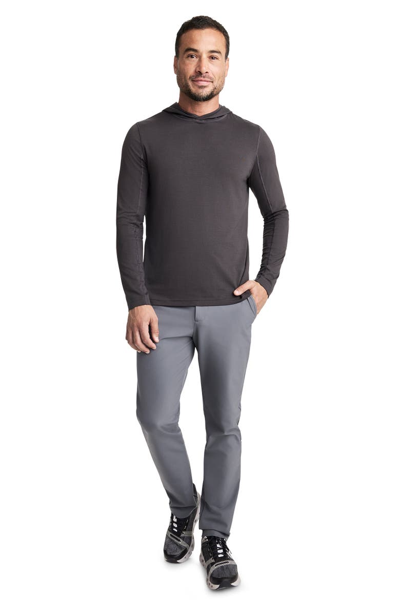 Mens EverActive Lightweight Performance Hoodie, Alternate, color, Obsidian Grey