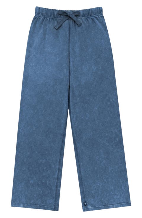 Kids' Washed Wide Leg Pants