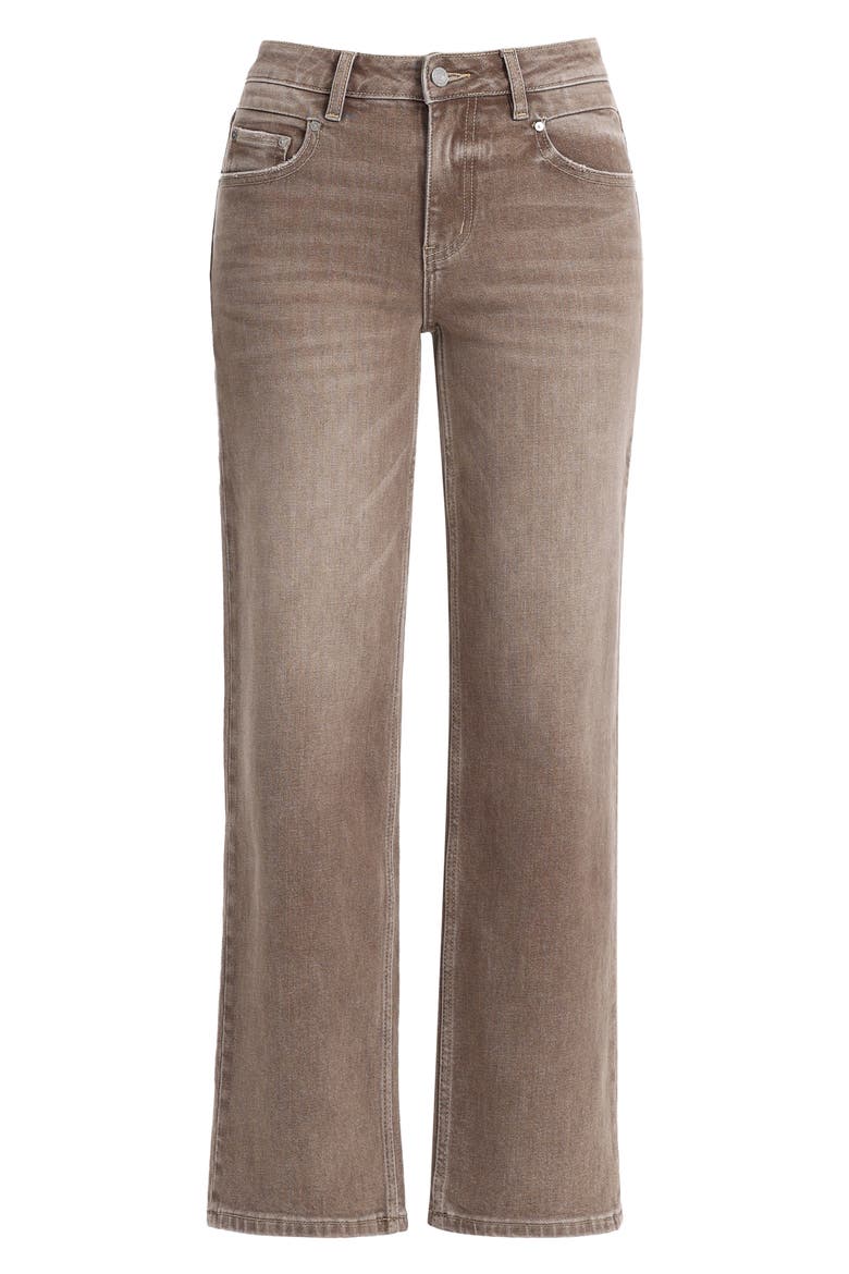 Mid Rise Straight Leg Jeans, Alternate, color, COFFEE