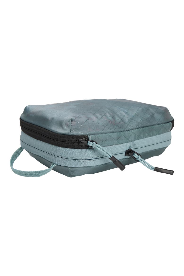 Small Compression Nylon Ripstop Packing Cube, Alternate, color, POND GRAY