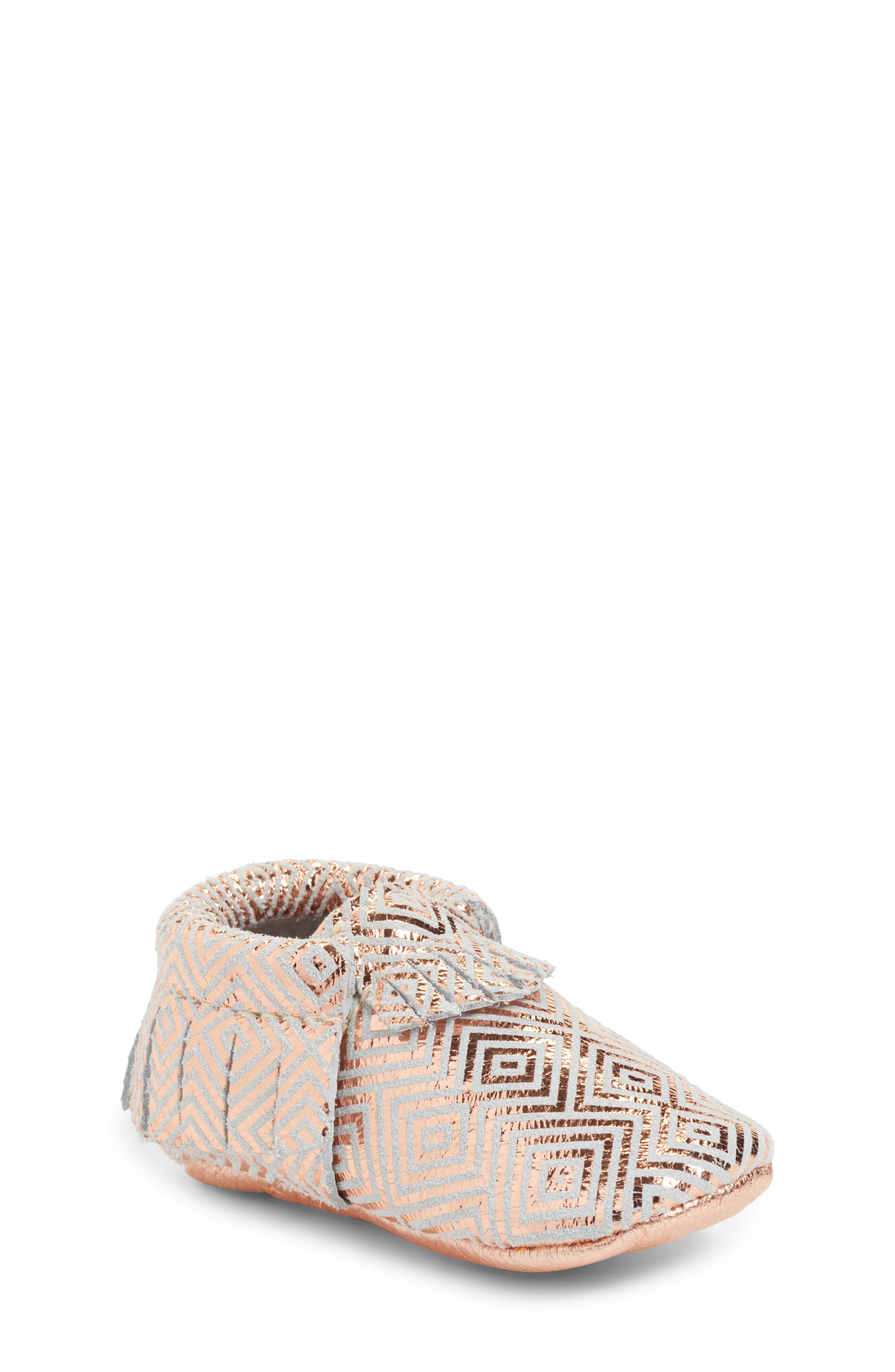 Freshly Picked Metallic Leather Moccasin, Main, color, 