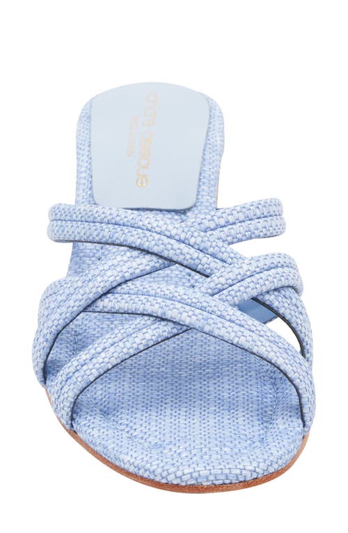 Andre Assous Polina Slide Sandal In Sky Blue