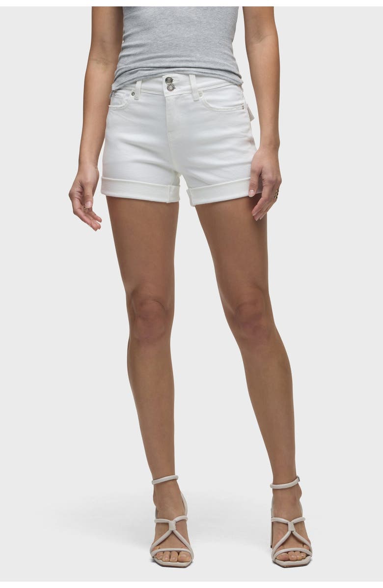 Hudson Jeans Croxley Mid-Rise Short w/ Flap Pocket, Alternate, color, White