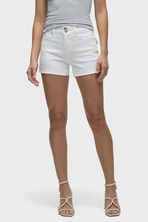 Hudson Jeans Croxley Mid-rise Short W/ Flap Pocket In White