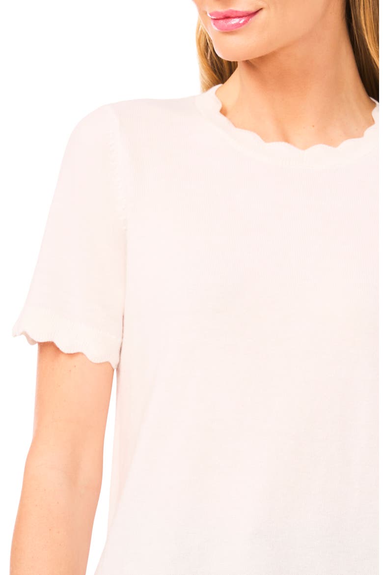 Scallop Neck Sweater, Alternate, color, NEW IVORY