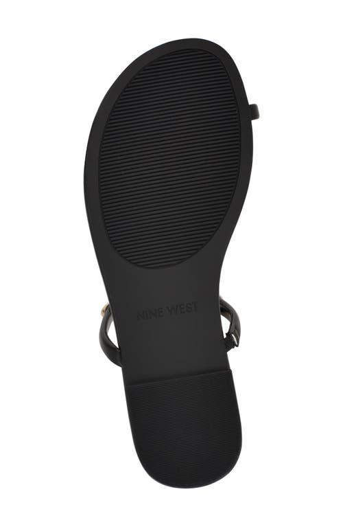 Shop Nine West Balon Slide Sandal In Black